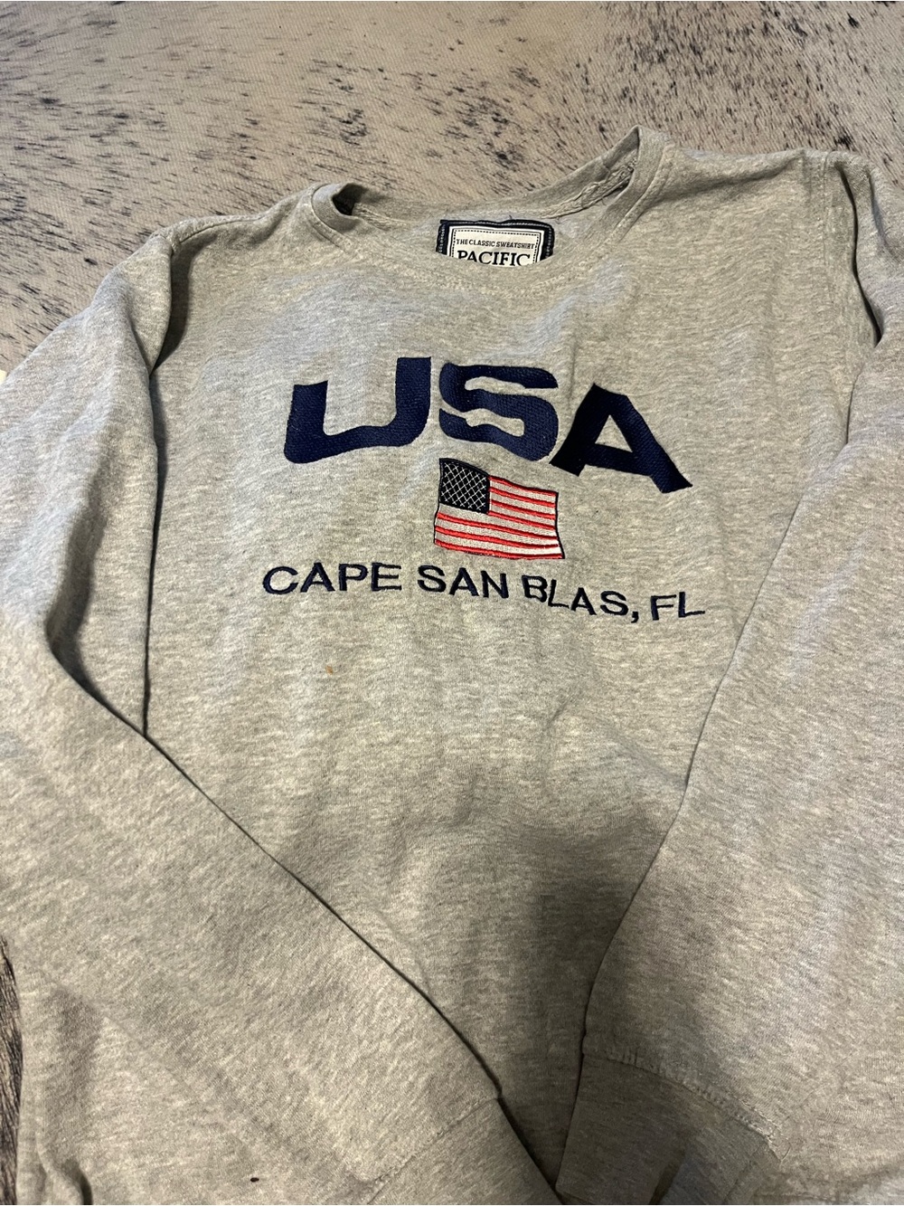 Pacific & Co. Gray USA Graphic Crewneck Sweatshirt - Gray